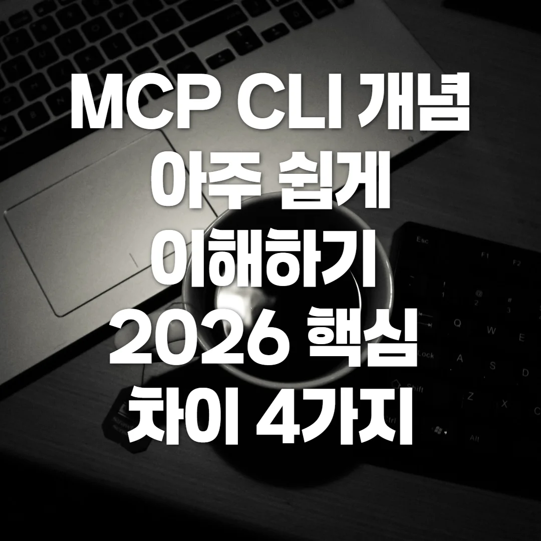 MCP CLI 개념 아주 쉽게 이해하기 2026 핵심 차이 4가지